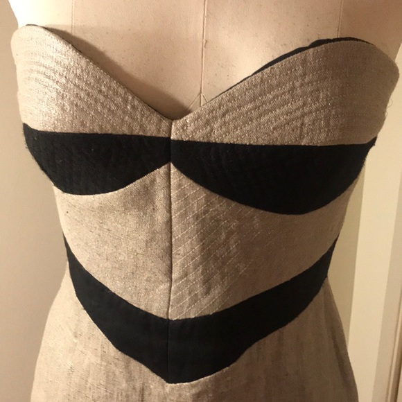 Kit WILLOW strapless occasion dress silver 6 silk - Picture 2 of 5